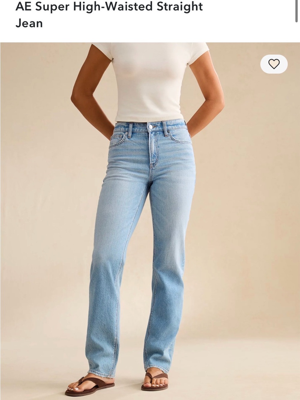 American Eagle Outfitters Straight Leg Jeans — Light Blue